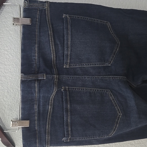 LIVERPOOL Gia Glider Skinny Jeans Dark Wash Sz 14/32 Pockets Belt Loops - Picture 9 of 15